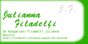 julianna filadelfi business card